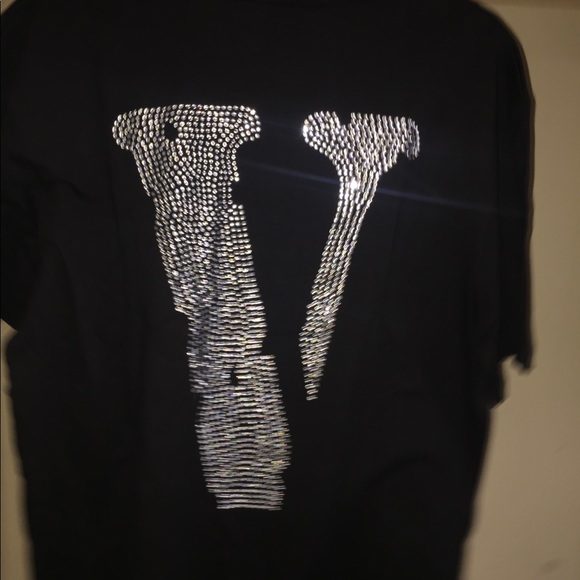 Vlone Swarovski Crystal rhinestones tee - Picture 4 of 8